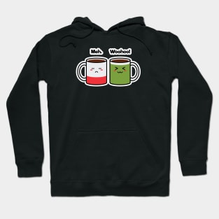 Coffee Friends | Charging | Battery | Cute Kawaii | Black Hoodie